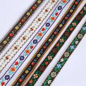 花民族风朵绣刺VOD织带提花配饰手工DY服装 I服饰辅料民族提花织带
