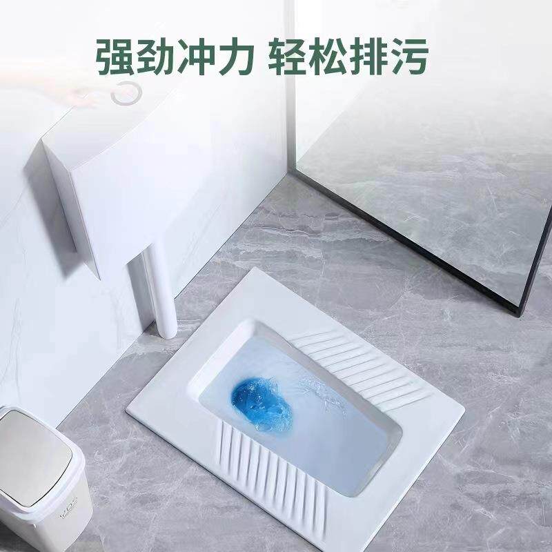 家用陶瓷蹲蹲便器器大尺寸坑蹲卫厕生间962大便便池防臭大冲力便