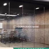 渐变膜玻璃贴膜圆点钉制办公半光化简约饰需遮要下koRg5npT雾单联