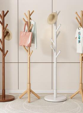实木XVT衣架帽架立式家用挂衣架树杈架衣衣落地立式