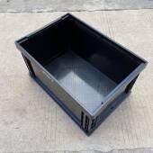 工厂批销防静电折叠箱黑3色HH001料叠箱塑可堆叠折黑KHN色防静电