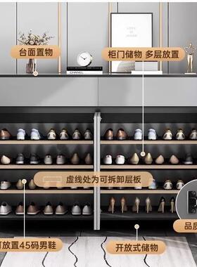 鞋柜家用门楼道电梯口入户玄关收纳xg010904口柜墙一靠体2025新款