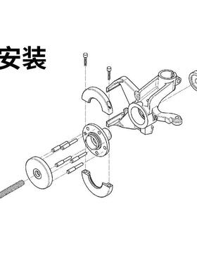 大众奥迪27mm汽车前轮轮毂轴拆1装工具轴承拉新捷达朗逸P马ol承o