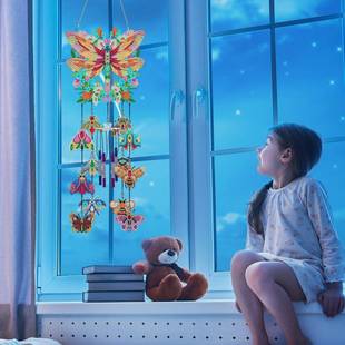 钻石点画周边新品手工DIY钻春风铃挂件季创意计立设体装PFL501-5