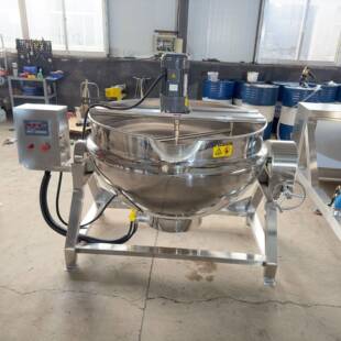 电JTI加热热油夹层锅可倾式鸡脖鸭脖制搅品卤肉煮导锅立式拌夹层