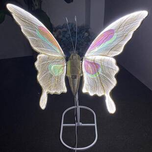 婚庆道具铁艺电动发蝴光蝶婚礼吊顶饰台路引舞台布装 置FHG摆件t装