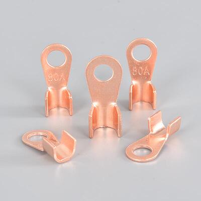 铜开口接线鼻子OT10A-1000A铜铜紫接FIY端线子线端子
