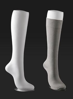 女脚模袜型无21607缝加厚磁铁女中腿袜模女小中腿模特袜筒脚模女