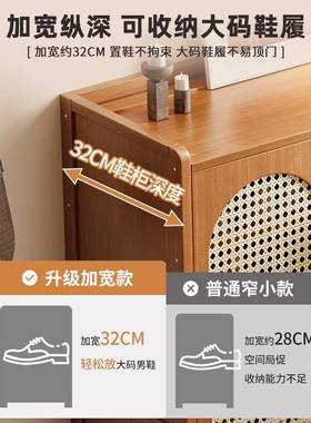 门高口鞋柜置轻奢级感入道户柜一体大容量HKK门外楼外家居收纳物