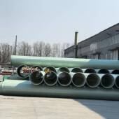 玻璃管道通排水排污管地埋管大口管径缠绕管钢夹砂管玻璃定制钢风