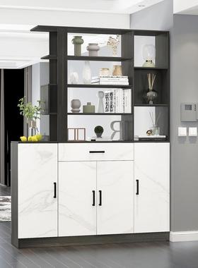 户进门双面NMD关隔断柜鞋柜一体轻奢灰色简约现代风客厅入玄屏装