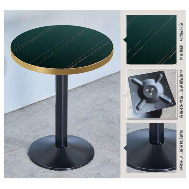 网红奶茶店桌子仿店大饮理石YXCC-56小品圆方桌咖啡厅甜店小吃餐