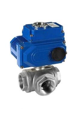 型螺锈钢丝口内纹电动lt三通球阀Q915FQ9HMV14FDN2532不40一寸2寸