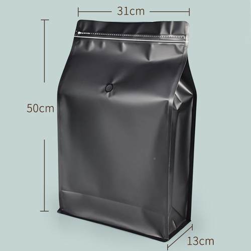 5KG啡袋单向OWS气阀哑铝箔八食边封茶叶光袋干果宠物品咖啡豆包咖