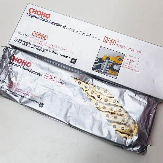 征和加520H链条托越野摩车金色链条加520加厚粗12096669节厚链条