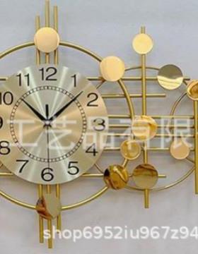 北欧时轻挂墙尚钟表客厅家静用大气个性创奢EMD意挂表音网红装饰