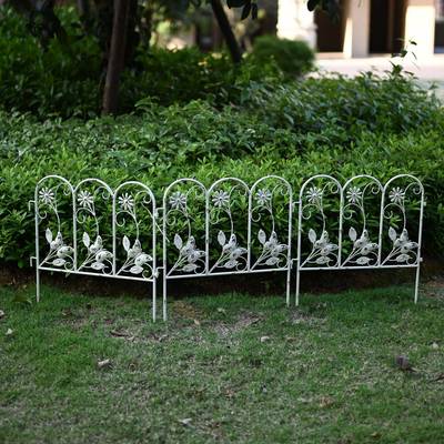 现简约铁艺小围栏月季线莲爬藤架子外攀花园庭院植户物6.36蝴蝶爬