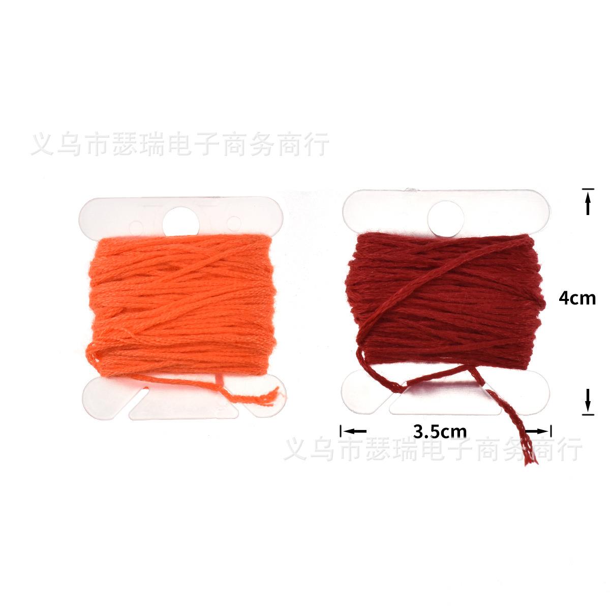 新款彩花色涤棉刺绣套装金银线6股8绣线十字绣线100AC208米色盒线