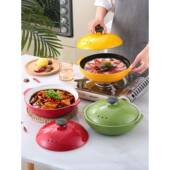 电砂锅无品牌 浅仔锅干烧陶瓷锅煲饭口浅耐高温沙锅煲石锅拌饭磁