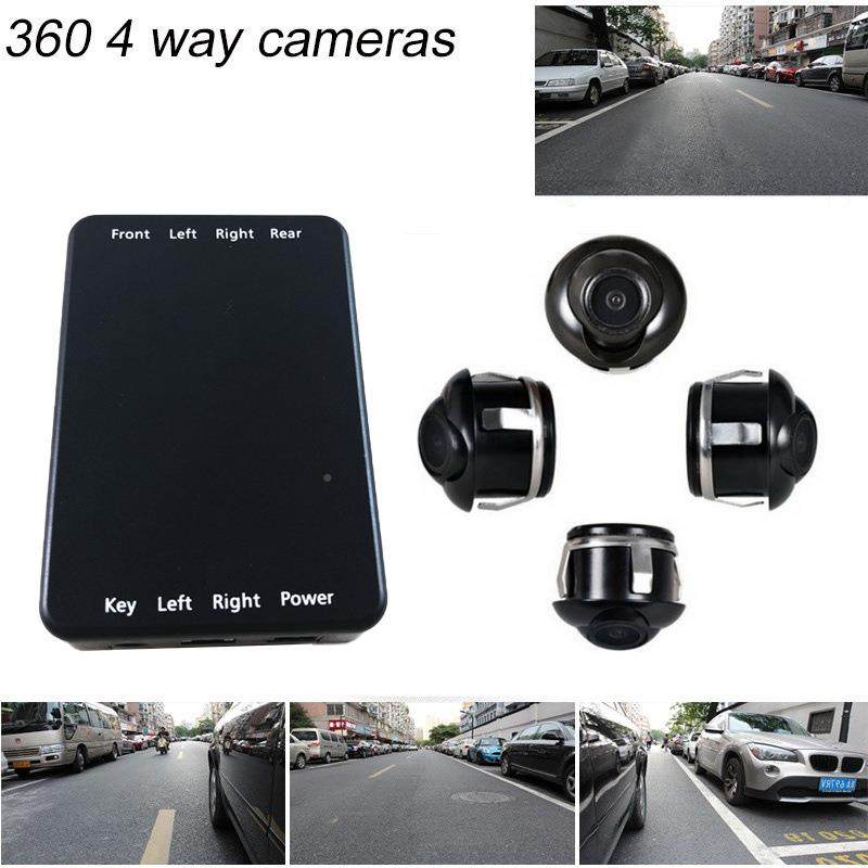 360度景车倒载摄像头控制开关4全路转4路转换换器+360度车影像通