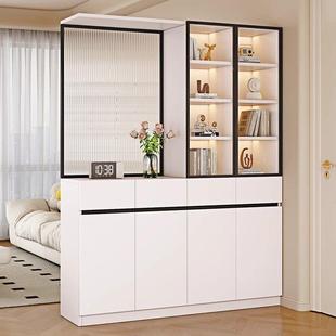 木实玄关柜鞋 柜一体靠屏风隔墙断客物厅小户型置柜入户收纳269储