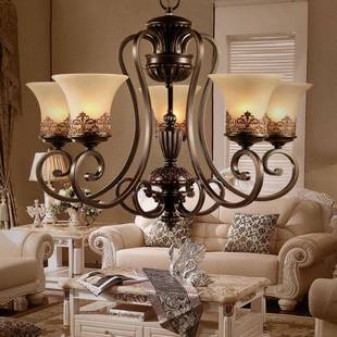 542式 灯楼 吊灯古客厅灯乡村大气复欧古餐厅灯卧室灯别墅复复吊式
