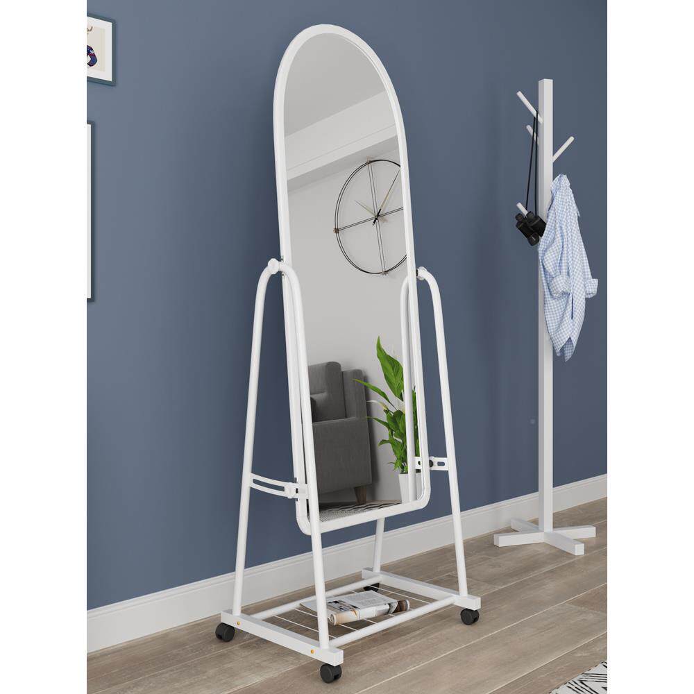 卧简约穿镜子落兆帆家居地全身镜试衣衣镜可移动服装店现代立镜体