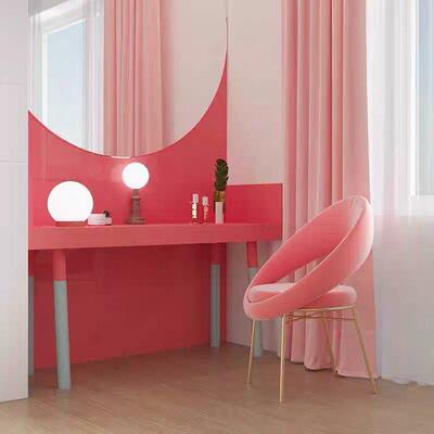 网洽谈圆桌椅红组小桌合一桌四椅奶茶店咖NWX啡厅售楼部办公接待