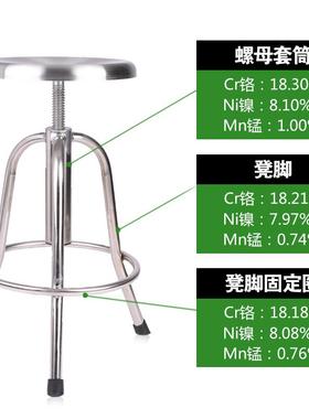 凳凳钢吧台凳不锈圆转螺旋升降凳旋子凳B003护士椅