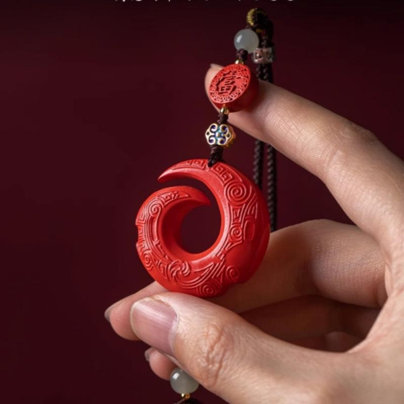 挂高含量砂时142来好运汽车件平安朱符高档车吊饰后视镜创意内礼