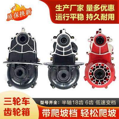 电动三轮牙包总成XC0236体差车速箱器总成齿轮箱分体一后桥变速18