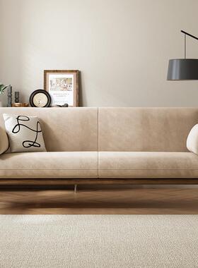 VKR批日式人实木沙小户型冬发夏两用可拆洗三阳位公寓台科技布艺