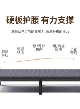 折叠床单人午休床用家简易41829床成宿人出租房用舍铁床办公室双