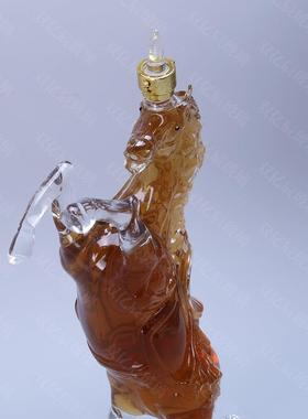 厂家供应加厚泡酒肖生意马创酒瓶瓶工艺马型酒瓶空酒瓶TWV玻璃