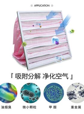 中效式空Hc-07滤气9过滤器中央空调除尘F袋5F6F7F8F袋式可水洗袋