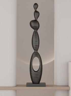 DS-2024-酒店大堂品创抽意象雕塑艺术摆件样板间会所室内玄装关落