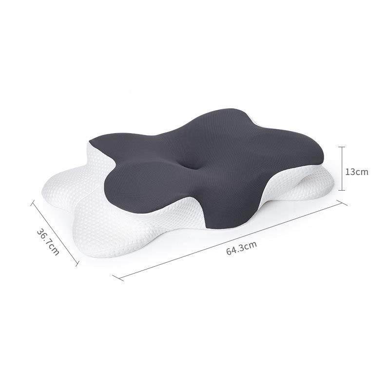 忆棉头护颈睡枕记忆枕慢回弹蝶形深枕枕头记忆棉a白点子睡类太空