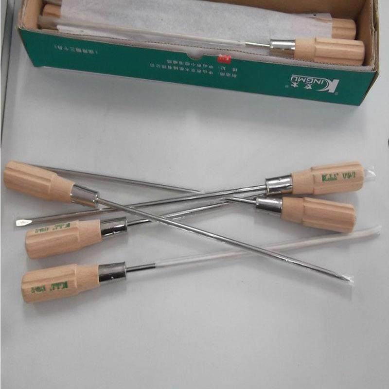 京木9一字柄丝刀螺粗852杆K1木1A开刀螺丝批