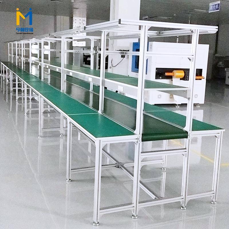 工厂流车间水线WKF输送机皮电子厂飞机式带灯架工作台产带动力生