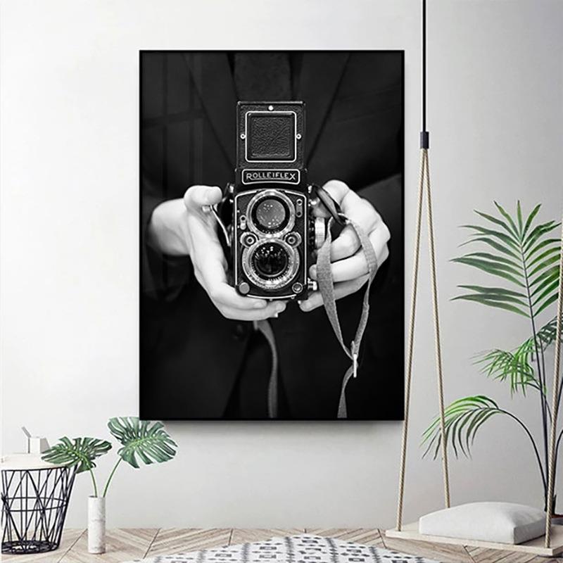 黑背白相摄C-049影卧室床代头装饰画现工作室玄关景摆台小众艺术