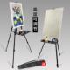 克瑞斯铝合金手摇画架属黑色三板脚折叠素描画架画架442美术金支