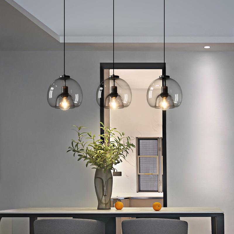 北欧床头小吊灯796简约现代铺轻创意酒奢店灯咖啡厅餐厅店吧台玻