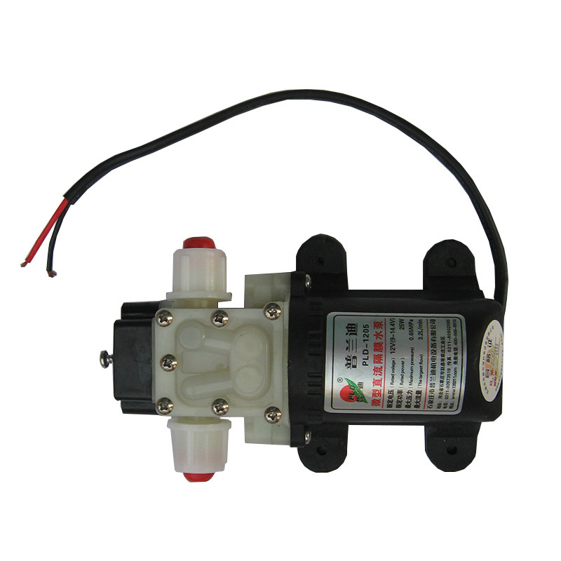 普兰迪电动喷雾器自吸微型直流隔膜小抽水泵2V回流V压力开关泵