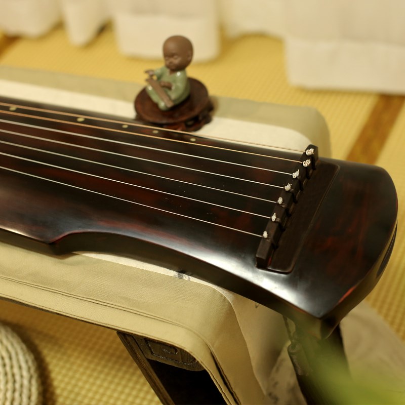 【金扬】老杉木纯手工演奏古琴赠送1件配件纯生漆鹿角霜伏羲古琴