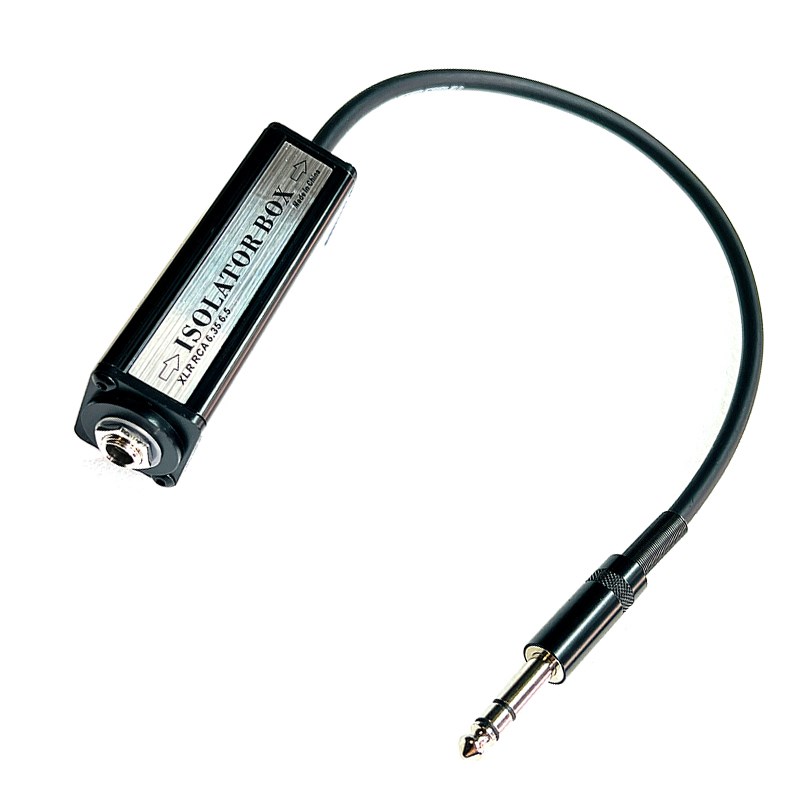 新款专业.5音频隔离器 音频线隔离器.5母转公头电流声消除噪音