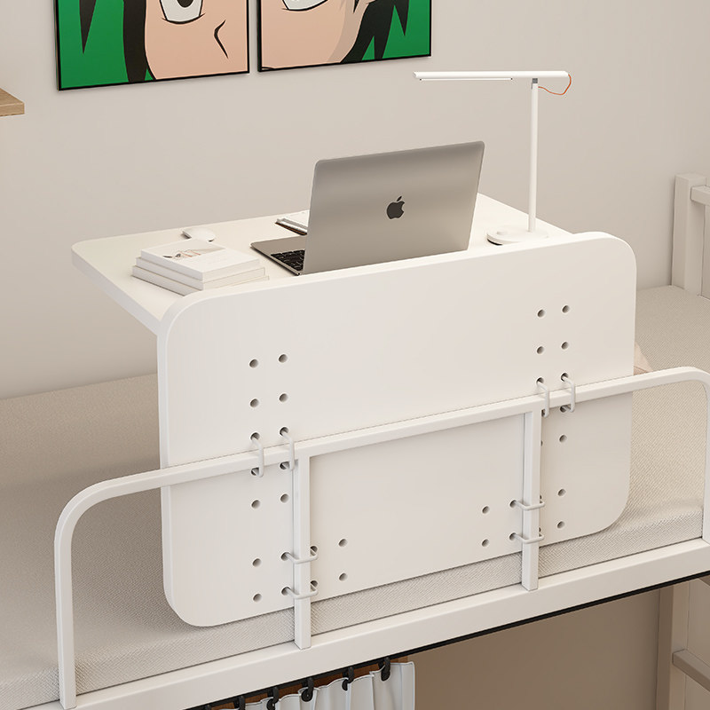 可折叠床上桌宿舍大学生寝室上铺悬空固定电脑桌下铺悬挂式侧边学