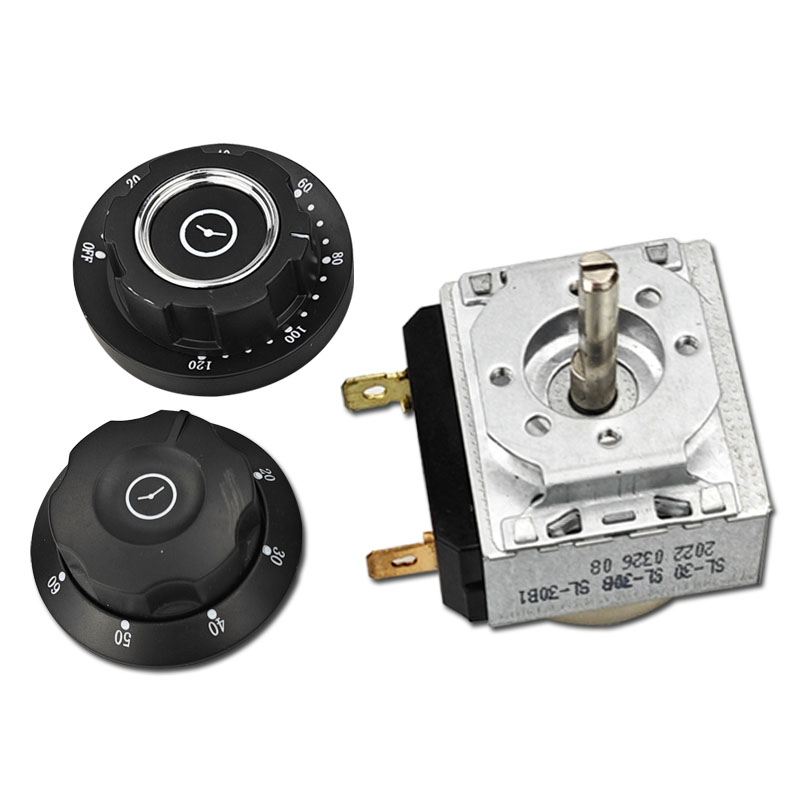 蒸饭车消毒定时器带响铃计时器提醒蒸柜开关0/90/0分钟旋钮