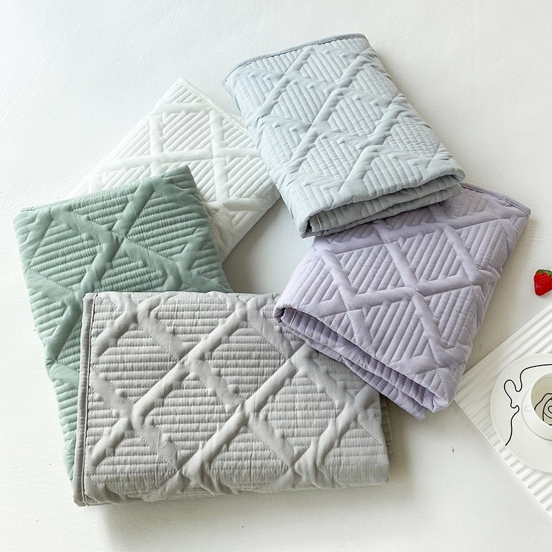 亲肤磨毛加厚床裙单件床围裙罩床罩纯色夹棉床单盖带裙边四季通用