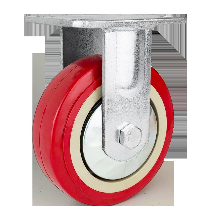 万向轮轮子重型脚轮寸带刹车通用58寸板车手推车拖车静音定向轮