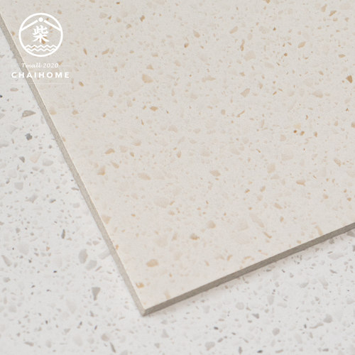 小火柴半抛小颗粒白色系水磨石瓷砖家装别墅背景墙砖工装客厅地砖